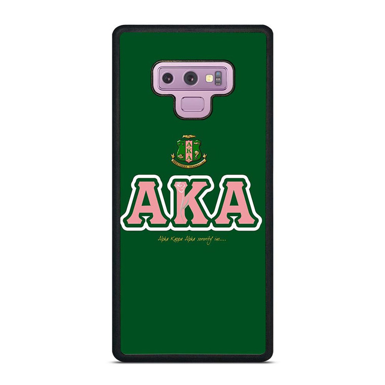 AKA PINK AND GREEN SIMPLE LOGO Samsung Galaxy Note 9 Case Cover