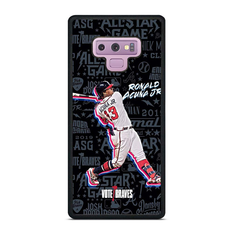 ATLANTA BRAVES ACUNA SHOOT WALL Samsung Galaxy Note 9 Case Cover