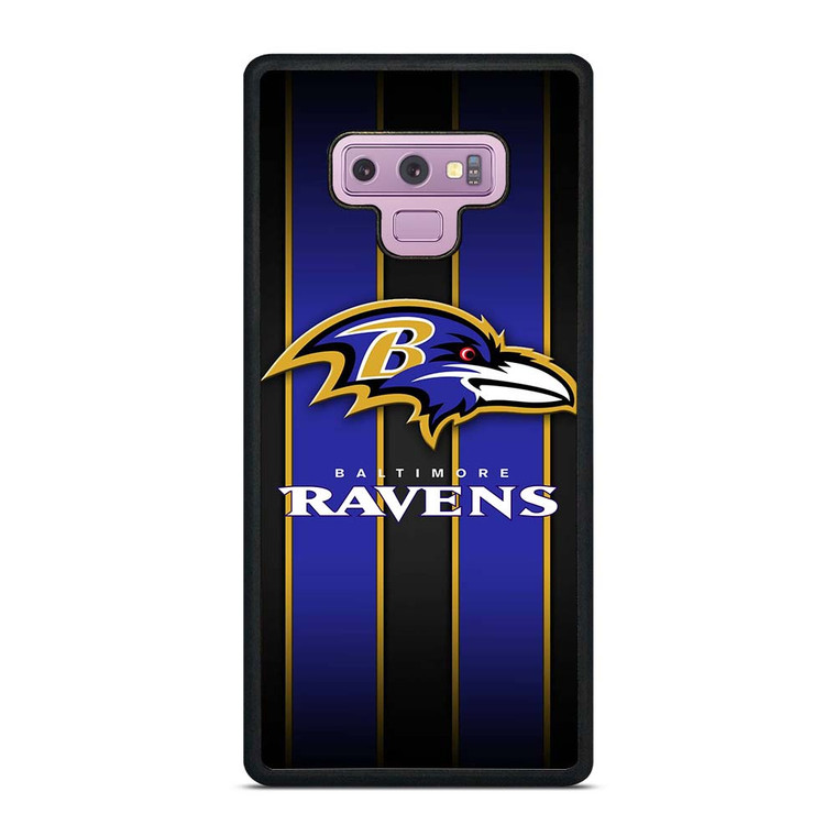 BALTIMORE RAVENS NFL STRIPE LOGO Samsung Galaxy Note 9 Case Cover