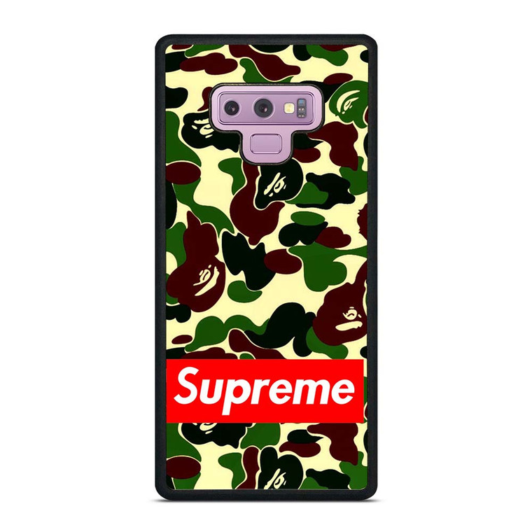 CAMO BAPE SUPREME Samsung Galaxy Note 9 Case Cover