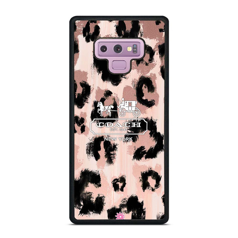COACH NEW YORK LEOPARD SKIN Samsung Galaxy Note 9 Case Cover