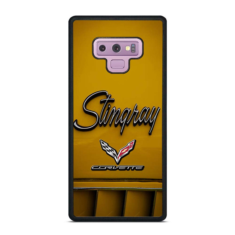 CORVETTE STINGRAY LOGO YELLOW Samsung Galaxy Note 9 Case Cover