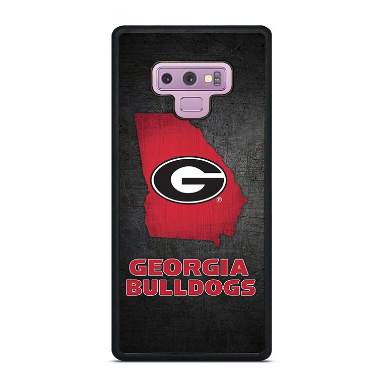 GEORGIA BULLDOGS SYMBOL METAL Samsung Galaxy Note 9 Case Cover