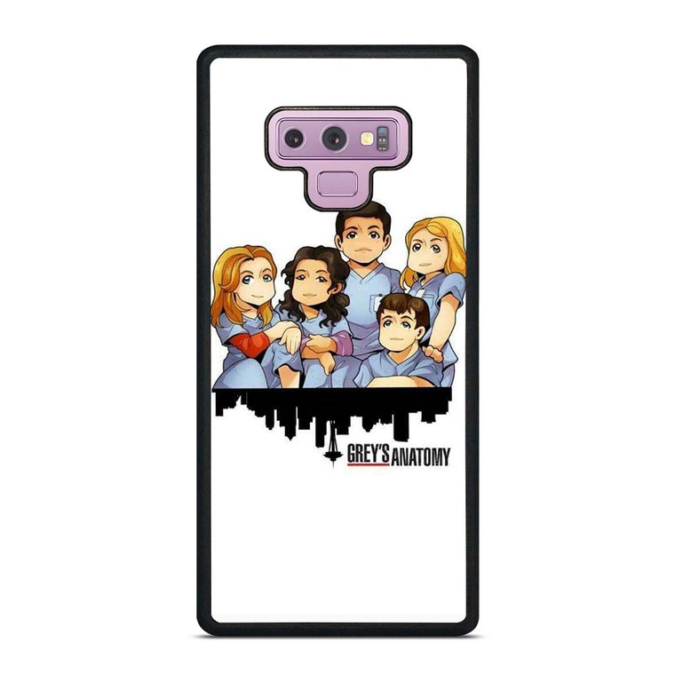 GREY'S ANATOMY CARTOON Samsung Galaxy Note 9 Case Cover