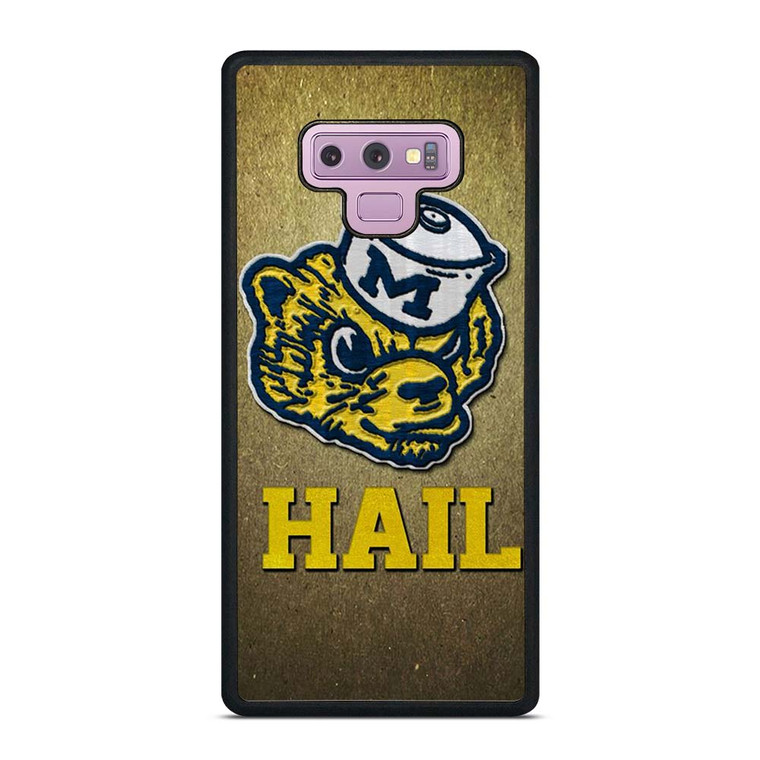 HAIL MICHIGAN WOLVERINES ICON Samsung Galaxy Note 9 Case Cover