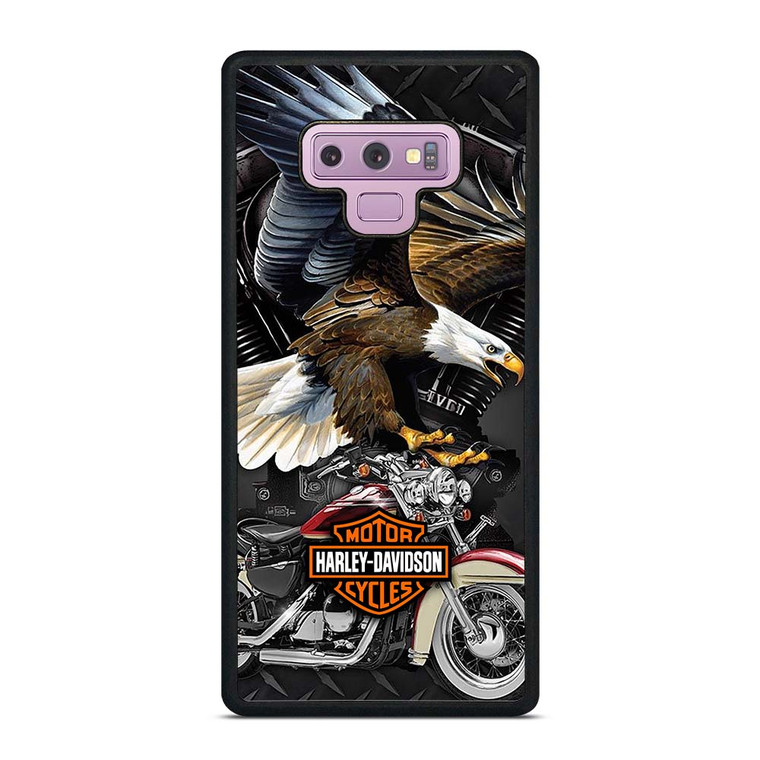 HARLEY DAVIDSON EAGLE METAL LOGO Samsung Galaxy Note 9 Case Cover
