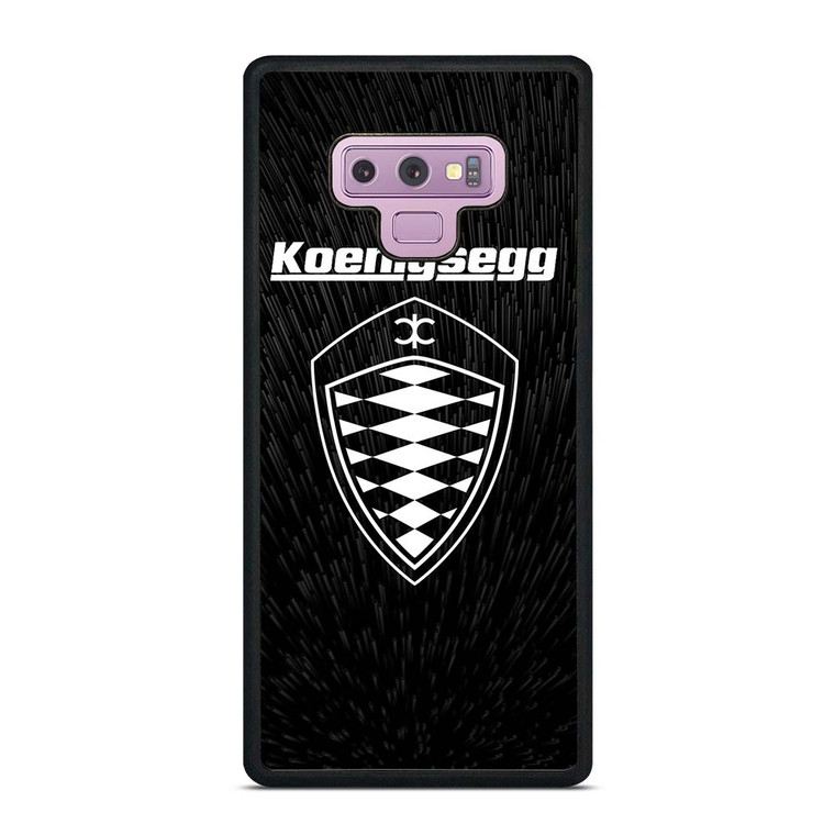 KOENIGSEGG LOGO BLACK PATTERN Samsung Galaxy Note 9 Case Cover