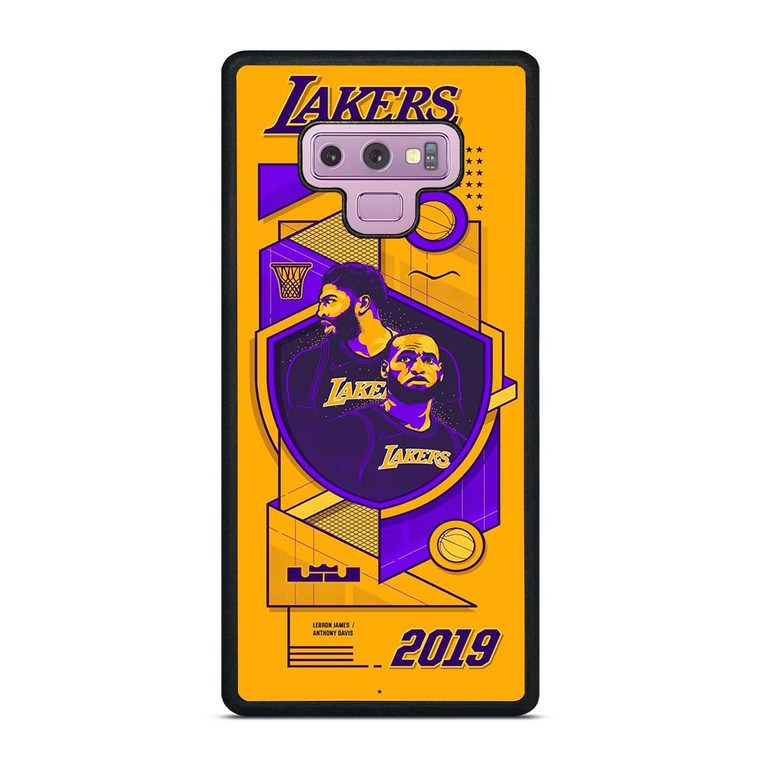 LA LAKERS LEBRON JAMES & ANTHONY DAVIS Samsung Galaxy Note 9 Case Cover