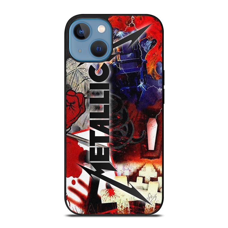 METALLICA ROCK BAND ALL ALBUM iPhone 13 Case Cover METALLICA ROCK BAND ALL ALBUM iPhone 13 Case Cover