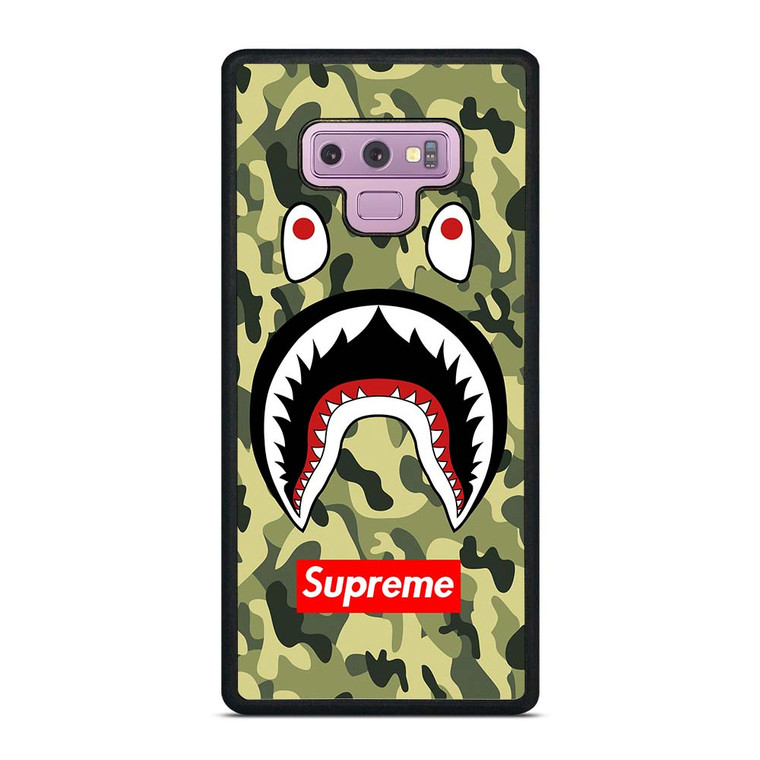 BAPE BATHING CAMO SHARK SUPREME Samsung Galaxy Note 8 Case Cover