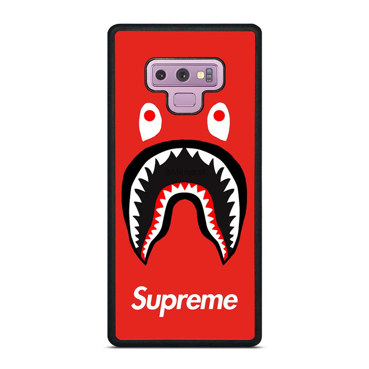 BAPE SHARK SUPREME RED Samsung Galaxy Note 8 Case Cover
