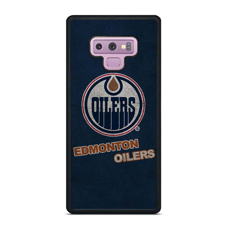 EDMONTON OILERS LOGO BLUE SUEDE Samsung Galaxy Note 8 Case Cover