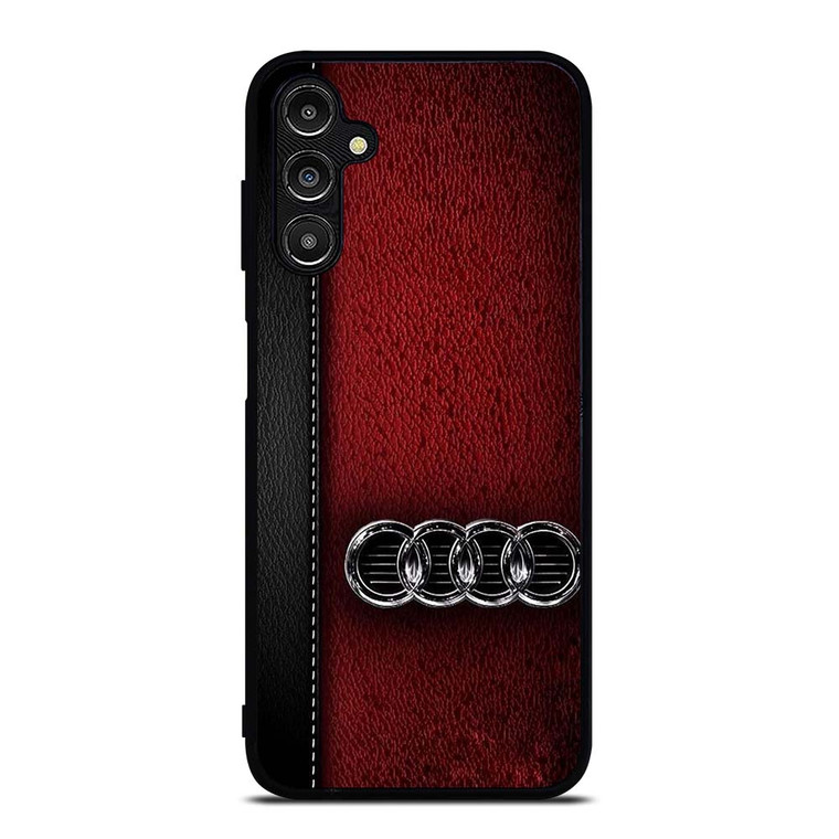 AUDI CAR RED LEATHER Samsung Galaxy A14 Case Cover
