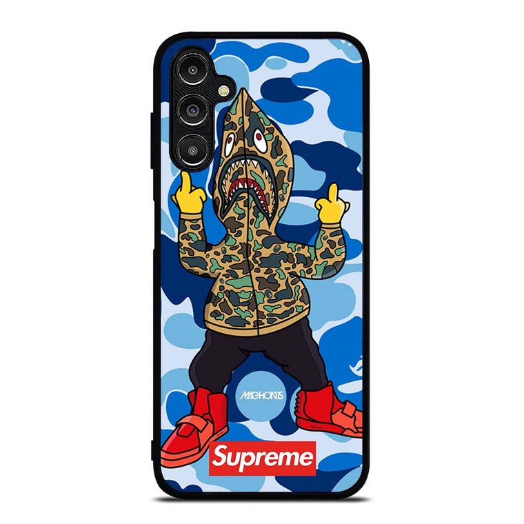 BATHING APE SUPREME SHARK CAMO Samsung Galaxy A14 Case Cover