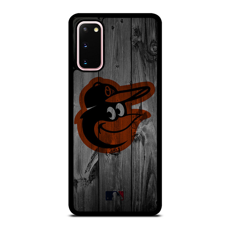 BALTIMORE ORIOLES BASEBALL MLB WOOD LOGO Samsung Galaxy S20 Case Cover
