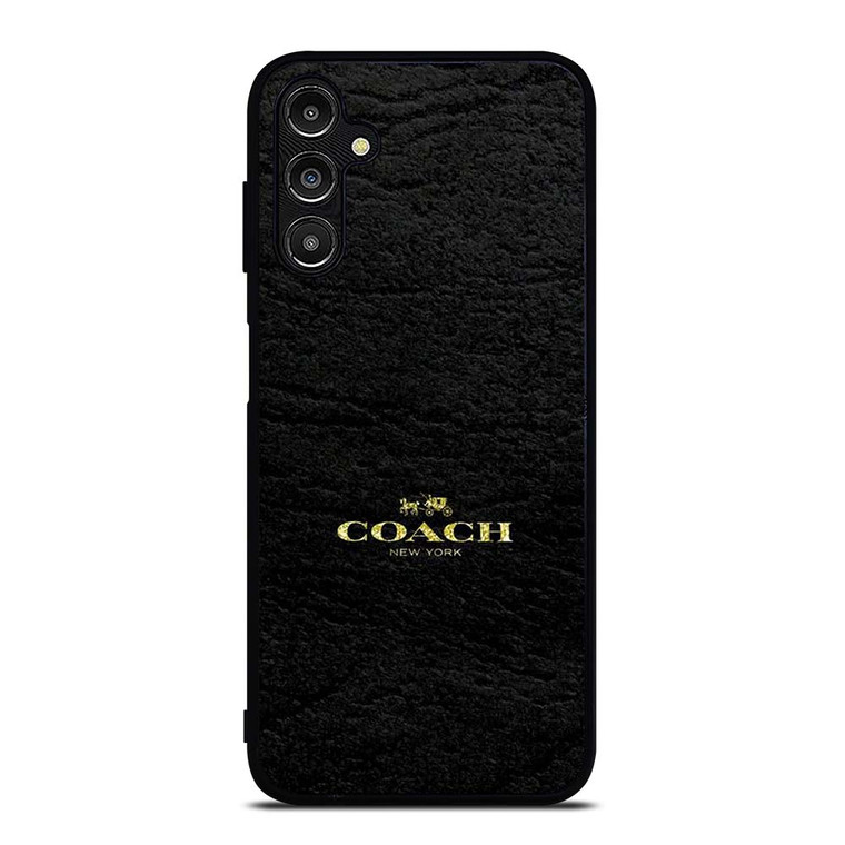 COACH LOGO TEXTURE BLACK Samsung Galaxy A14 Case Cover