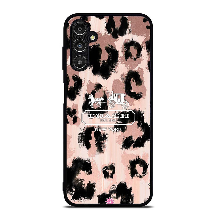 COACH NEW YORK LEOPARD SKIN Samsung Galaxy A14 Case Cover