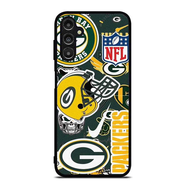 GREEN BAY PACKERS NFL STICKER BOMB Samsung Galaxy A14 Case Cover