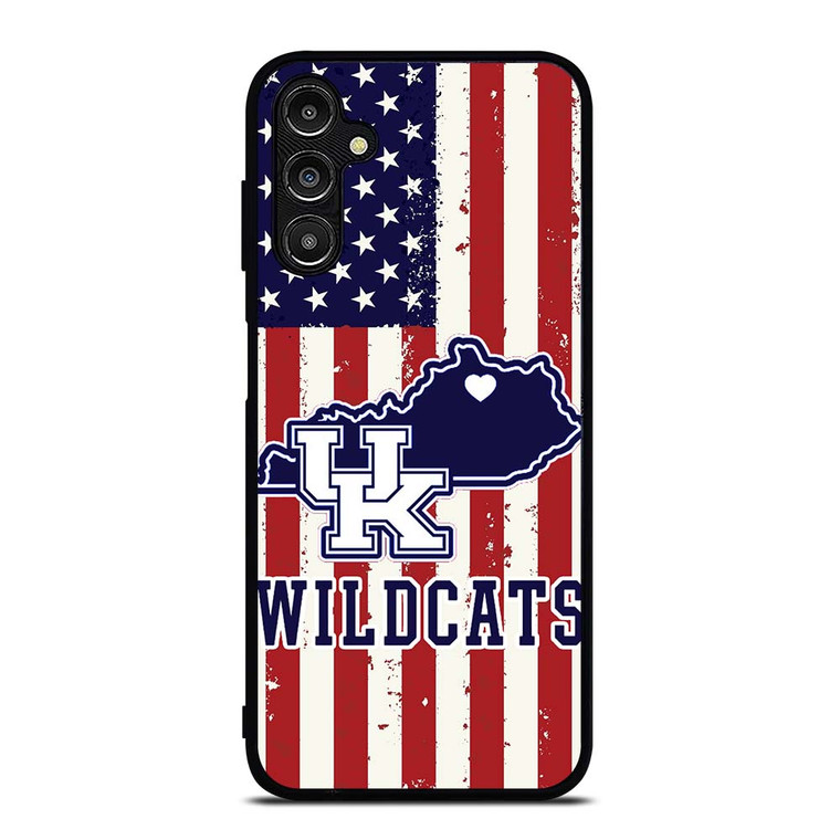 KENTUCKY WILDCATS AMERICAN FLAG Samsung Galaxy A14 Case Cover