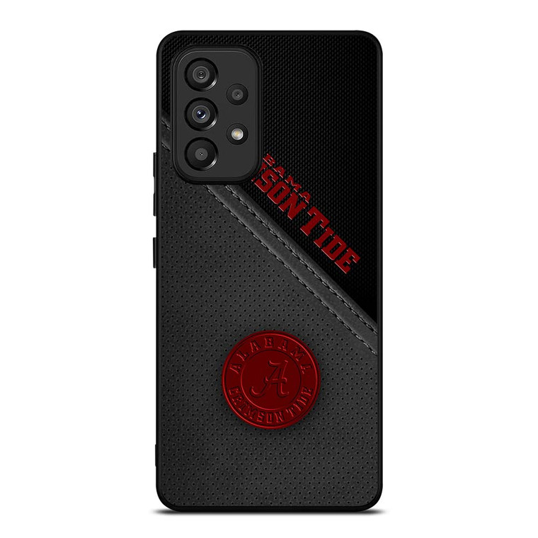ALABAMA CRIMSON TIDE LEATHER Samsung Galaxy A53 Case Cover