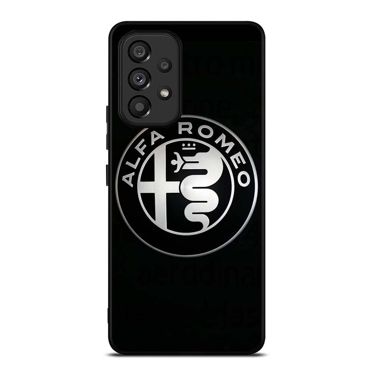 ALFA ROMEO METAL BLACK Samsung Galaxy A53 Case Cover