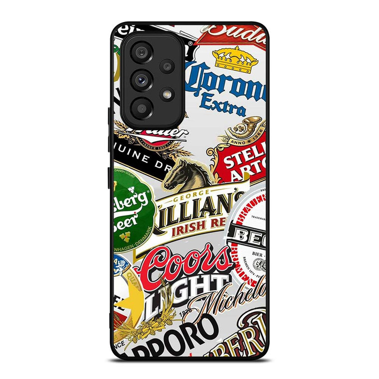 ALL BEER BRAND LOGO Samsung Galaxy A53 Case Cover ALL BEER BRAND LOGO Samsung Galaxy A53 Case Cover