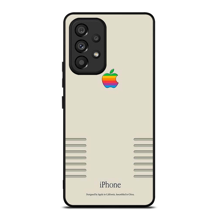APPLE LOGO RETRO Samsung Galaxy A53 Case Cover
