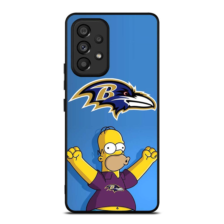BALTIMORE RAVENS THE SIMPSON Samsung Galaxy A53 Case Cover BALTIMORE RAVENS THE SIMPSON Samsung Galaxy A53 Case Cover