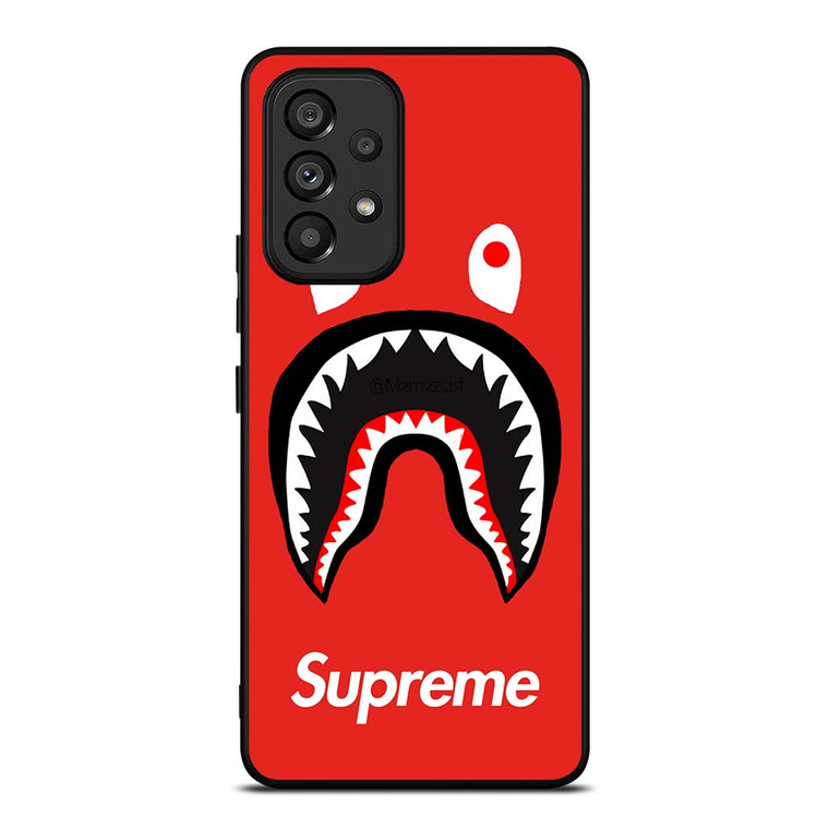 BAPE SHARK SUPREME RED Samsung Galaxy A53 Case Cover BAPE SHARK SUPREME RED Samsung Galaxy A53 Case Cover