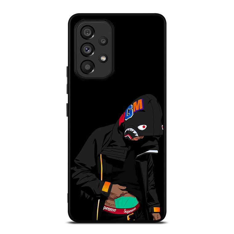 BAPE SHARK X SUPREME MEN BLACK Samsung Galaxy A53 Case Cover BAPE SHARK X SUPREME MEN BLACK Samsung Galaxy A53 Case Cover