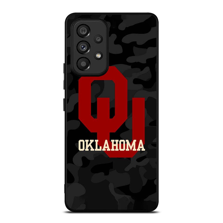 CAMO OKLAHOMA SOONERS LOGO Samsung Galaxy A53 Case Cover