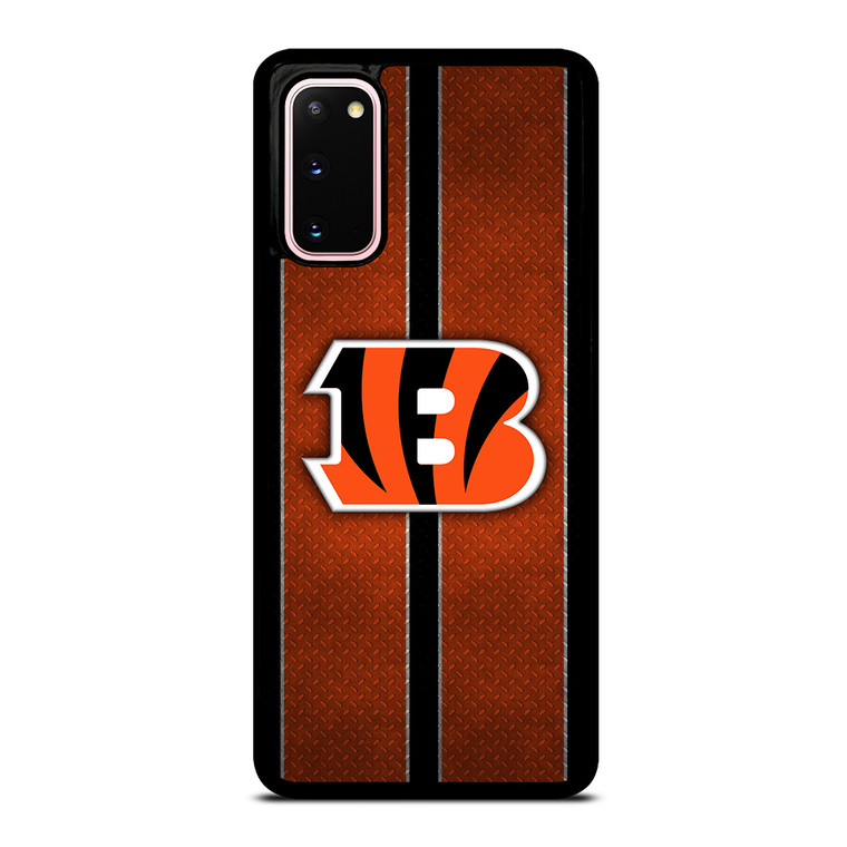 CINCINNATI BENGALS NFL METAL STRIPE Samsung Galaxy S20 Case Cover CINCINNATI BENGALS NFL METAL STRIPE Samsung Galaxy S20 Case Cover