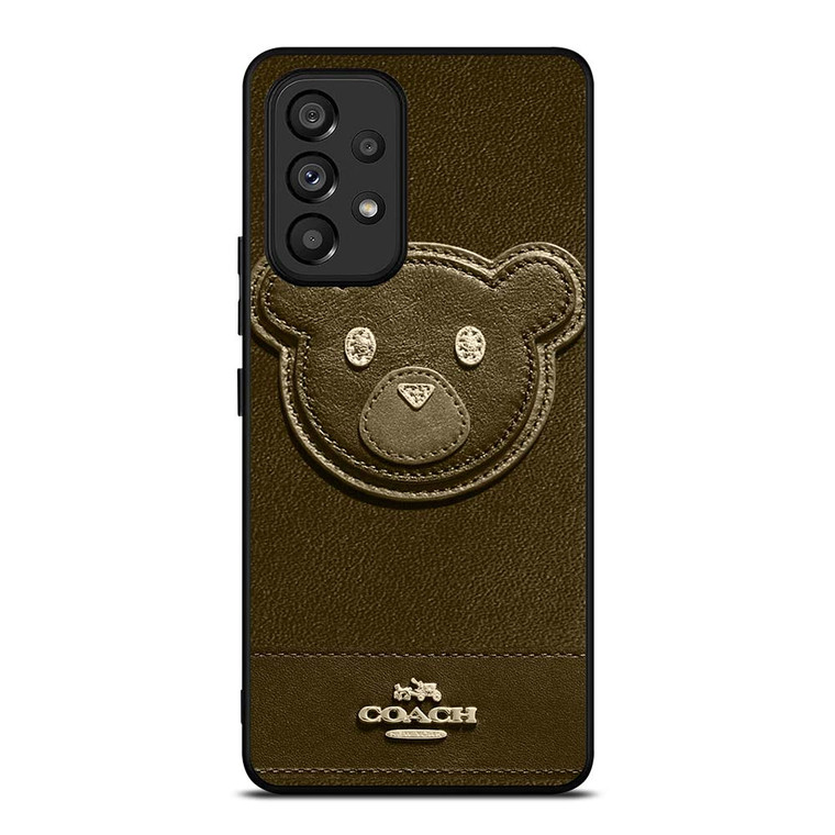 COACH NEW YORK BROWN BEAR Samsung Galaxy A53 Case Cover