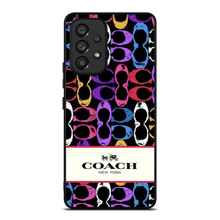 COACH NEW YORK PATTERN COLOR Samsung Galaxy A53 Case Cover