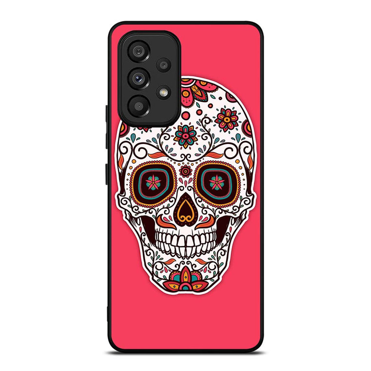 DAY OF THE DEAD PINK Samsung Galaxy A53 Case Cover
