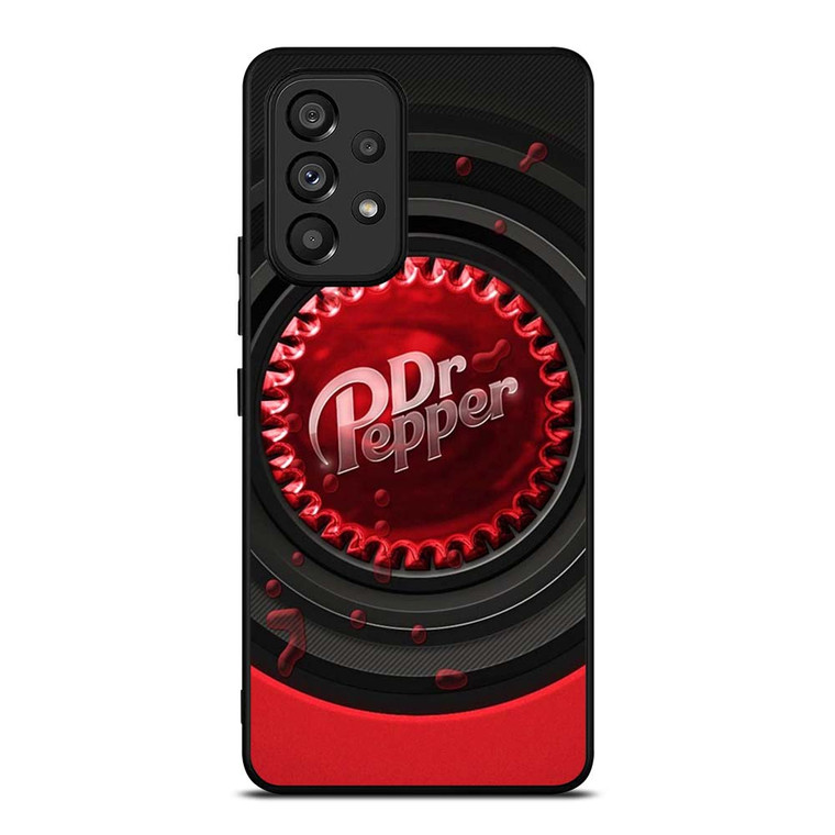 DR PEPPER SODA RED BLACK Samsung Galaxy A53 Case Cover