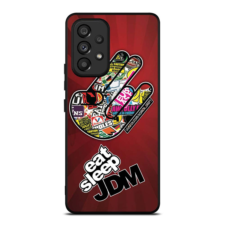 EAT SLEEP JDM LOGO Samsung Galaxy A53 Case Cover