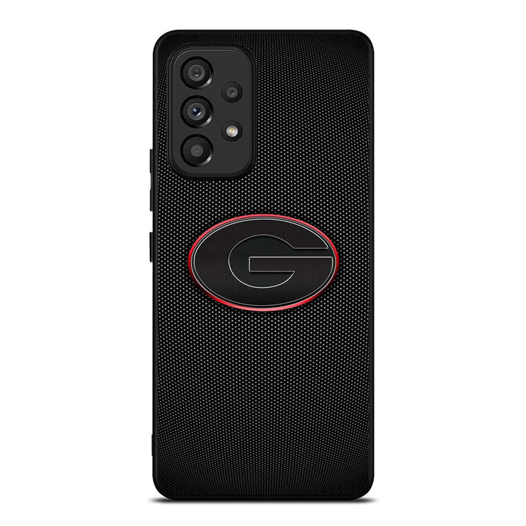 GEORGIA BULLDOGS CARBON LOGO Samsung Galaxy A53 Case Cover