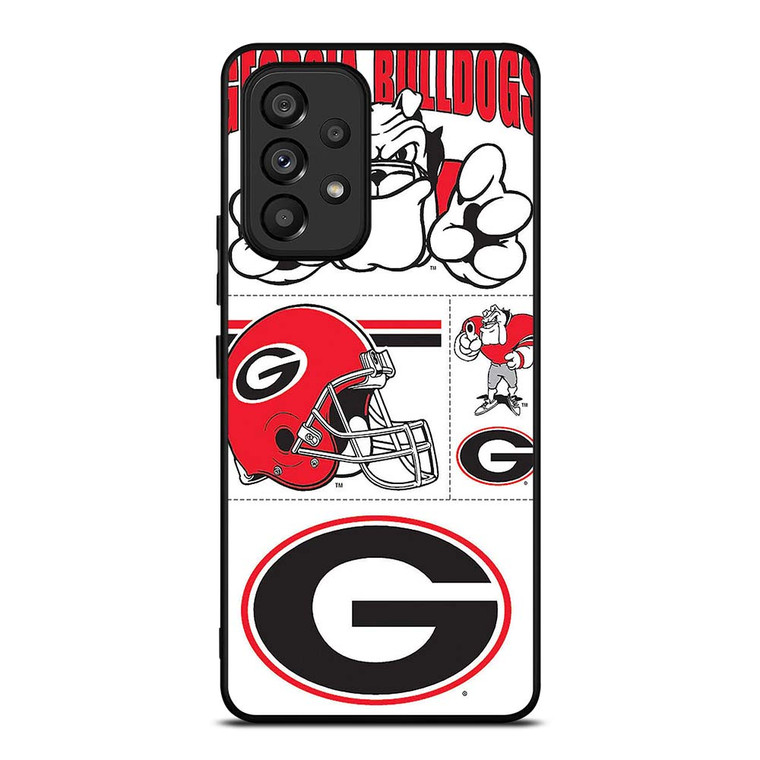 GEORGIA BULLDOGS STICKER COLLECTION Samsung Galaxy A53 Case Cover