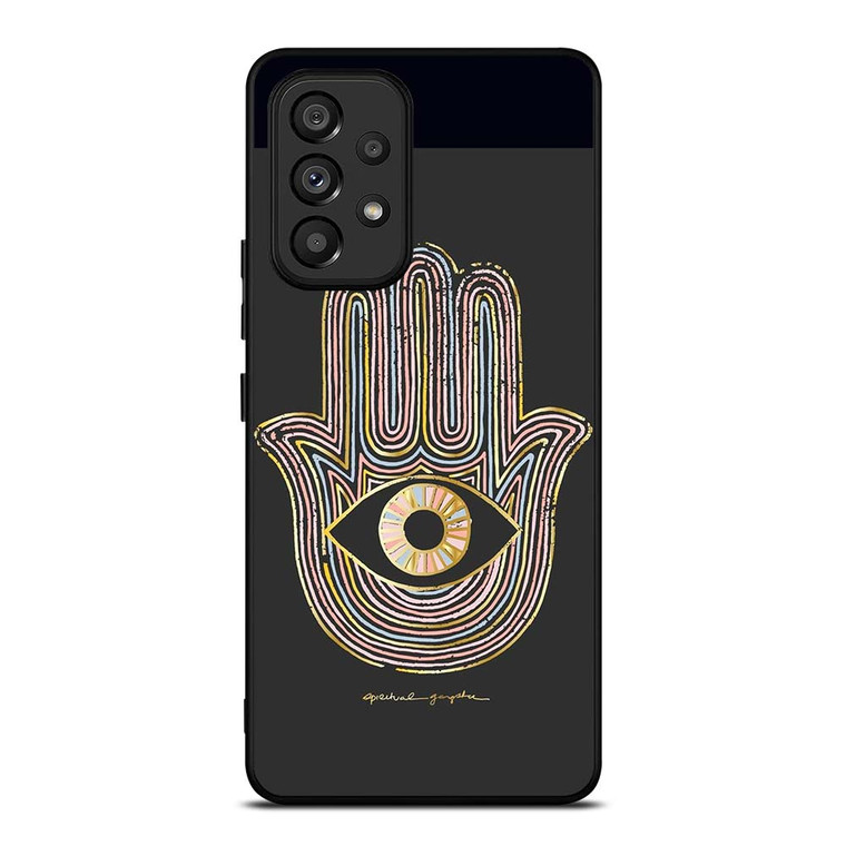 HAMSA EVIL EYE HAND OF FATIMA LOGO Samsung Galaxy A53 Case Cover