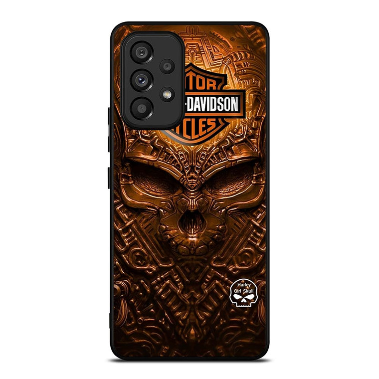 HARLEY DAVIDSON SKULL METAL MOTOR Samsung Galaxy A53 Case Cover