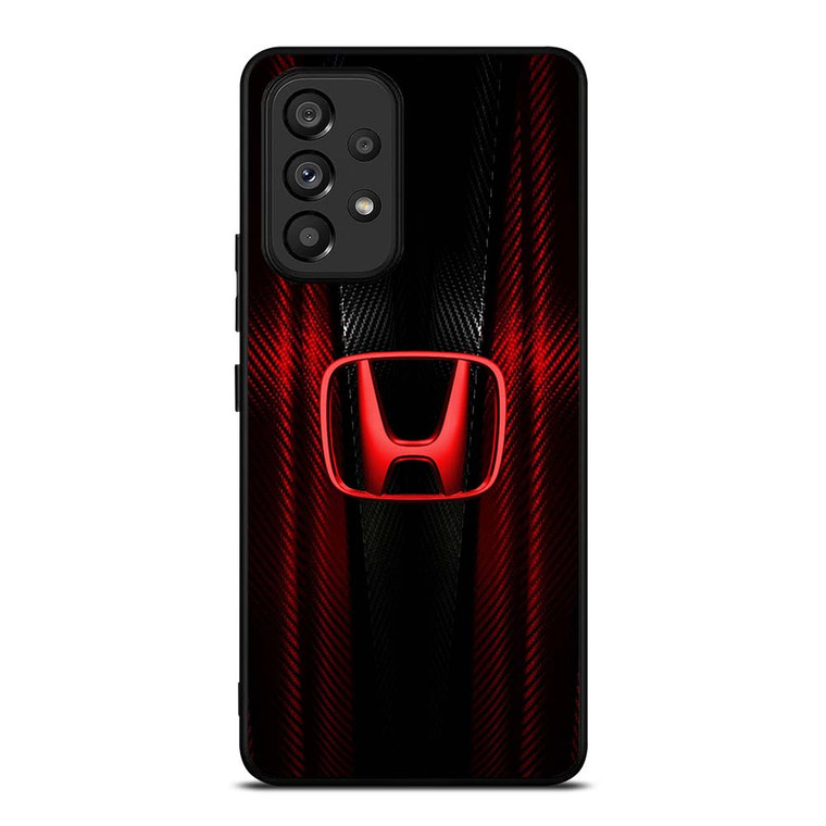 HONDA LOGO RED CARBON Samsung Galaxy A53 Case Cover