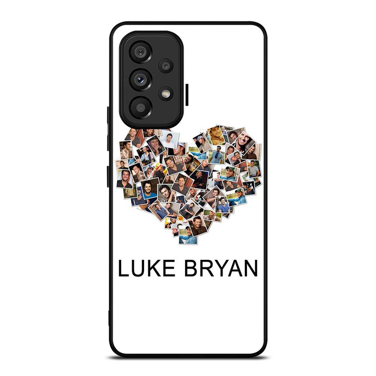 I LOVE LUKE BRYAN COLLAGE Samsung Galaxy A53 Case Cover