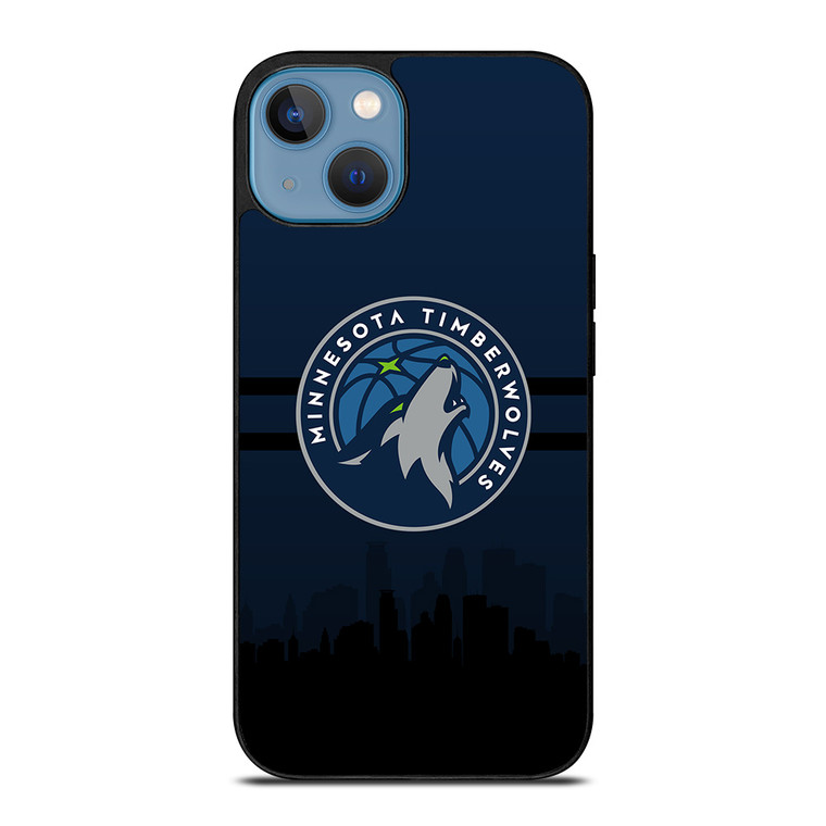 MINNESOTA TIMBERWOLVES NBA SKYLINE iPhone 13 Case Cover