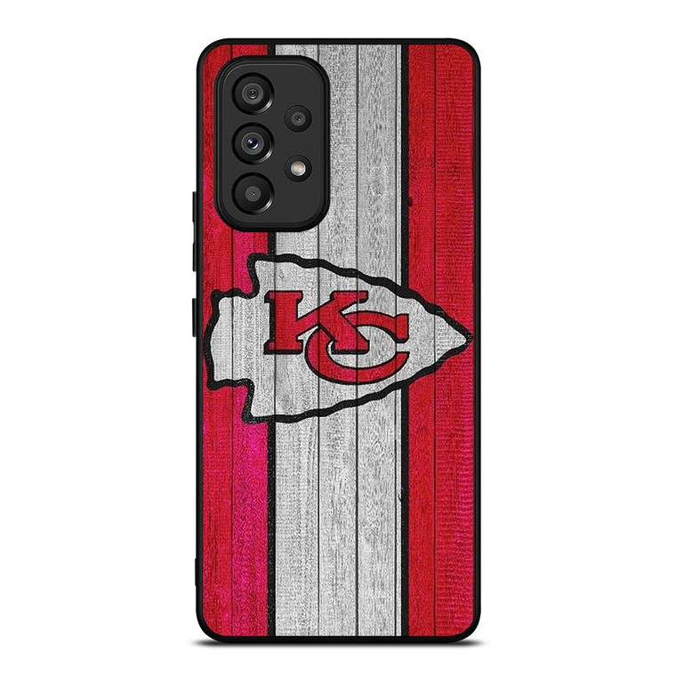 KANSAS CITY CHIEFS WOODEN LOGO Samsung Galaxy A53 Case Cover