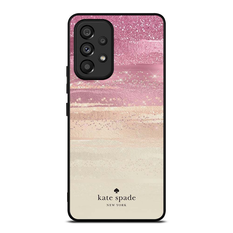 KATE SPADE NEW YORK ROSE GOLD GLITTER Samsung Galaxy A53 Case Cover