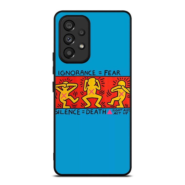 KEITH HARING SILENCE DEATH Samsung Galaxy A53 Case Cover