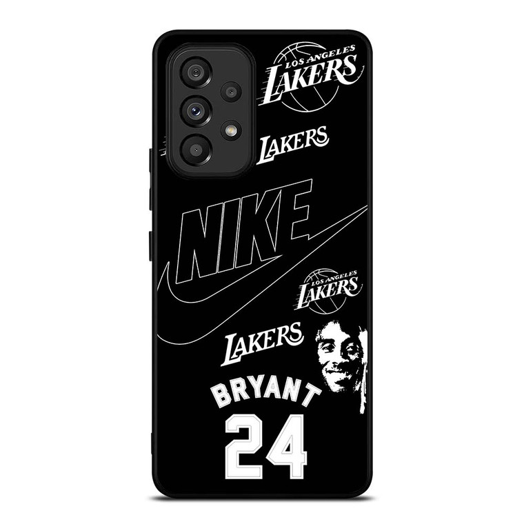 KOBER BRYANT LAKERS NIKE BLACK Samsung Galaxy A53 Case Cover