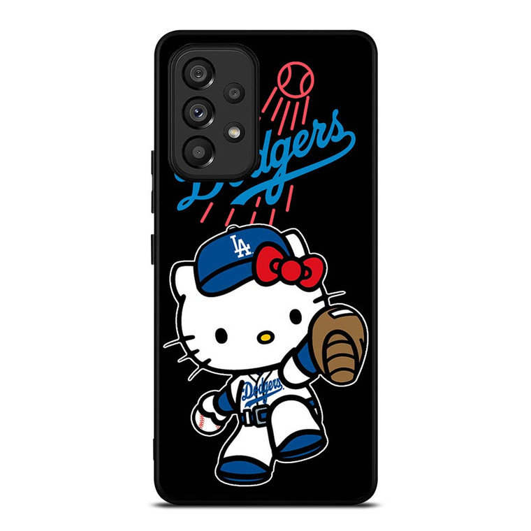 LA DODGERS HELLO KITTY BASEBALL Samsung Galaxy A53 Case Cover