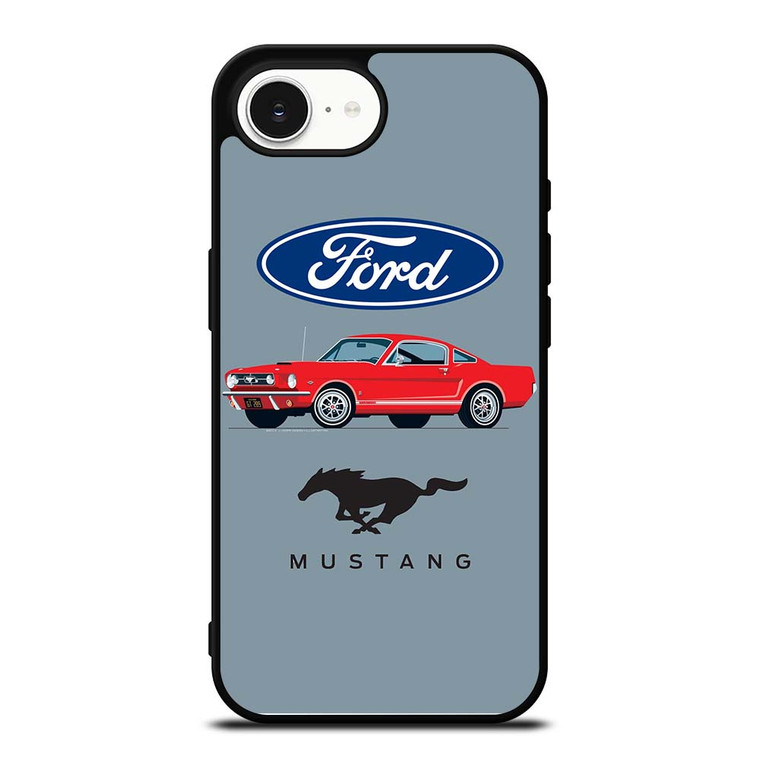 1965 FORD MUSTANG ILLUSTRATION iPhone 16e Case Cover
